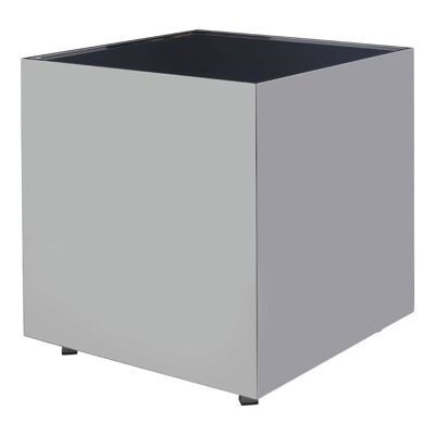 Carlox Square Chrome Finish Side Table