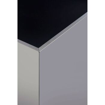 Carlox Square Chrome Finish Side Table 8