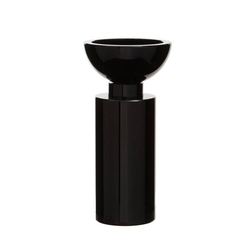 Carrie Black Finish Candle Holder
