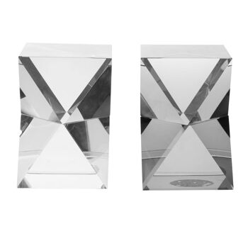 Carrie Set of 2 Crystal Bookends 3