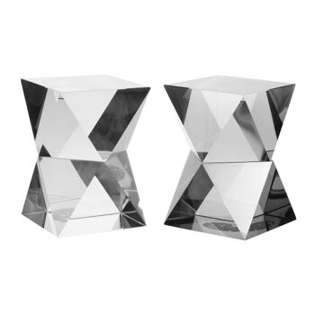 Carrie Set of 2 Crystal Bookends 4