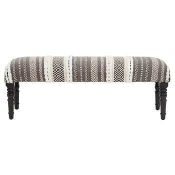 Cefena Grey And White Bench 5
