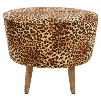 Cefena Leopard Print Stool 1