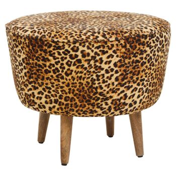 Cefena Leopard Print Stool 2