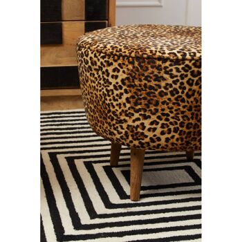 Cefena Leopard Print Stool 4