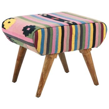 Cefena Multicolour Footstool 1