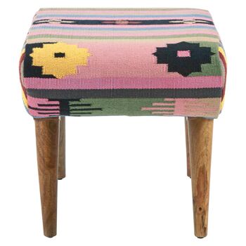 Cefena Multicolour Footstool 3