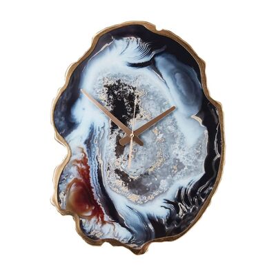 Celina Multicolour Agate Effect Wall Clock