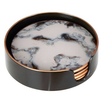 Celina Set of 4 Marble Effect Coasters 3