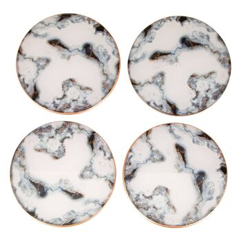 Celina Set of 4 Marble Effect Coasters 4