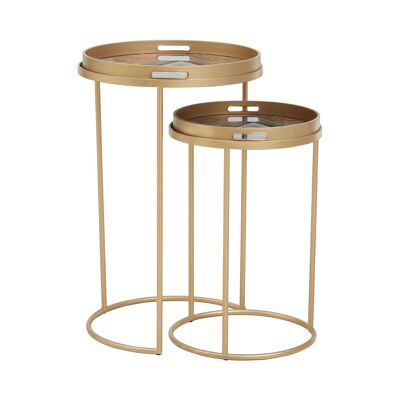 Celina Set of Two Abstract Nesting Tables