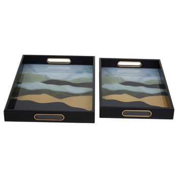Celina Set of Two Rectangular Trays Assorted Colour 5
