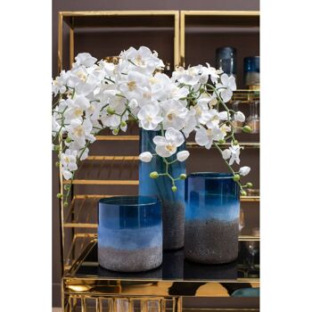 Chiara Large Blue Sand Effect Vase 3