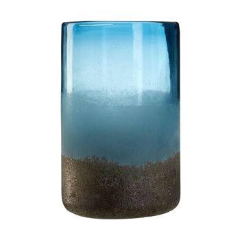 Chiara Medium Blue Sand Effect Vase 1