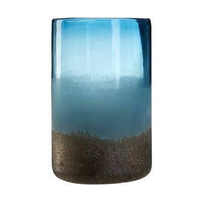 Chiara Medium Blue Sand Effect Vase