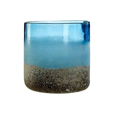 Chiara Small Blue Sand Effect Vase