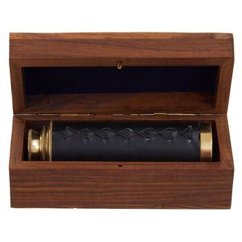 Churchil Brown Leather Effect Telescope 1
