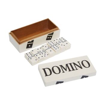 Churchill Games White and Black Domino Box 8