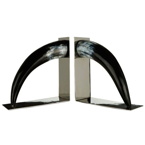 Complements Buffalo Horn Bookends - Set of 2