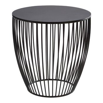 Corina Side Table with Tapered Base 1
