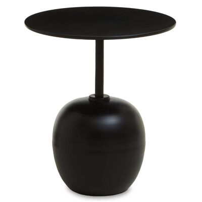 Corra Matte Black Side Table