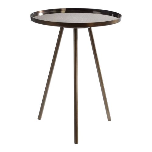 Corra Side Table with Black Finish Legs