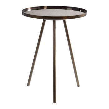 Corra Side Table with Black Finish Legs 1