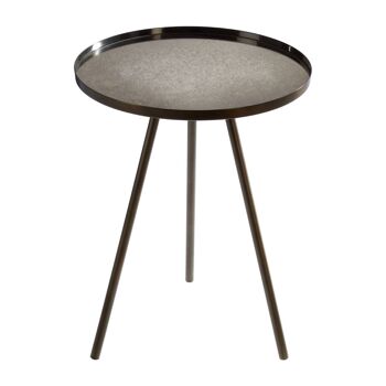 Corra Side Table with Black Finish Legs 2
