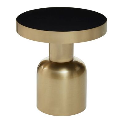 Corra Side Table with Circular Glass Top