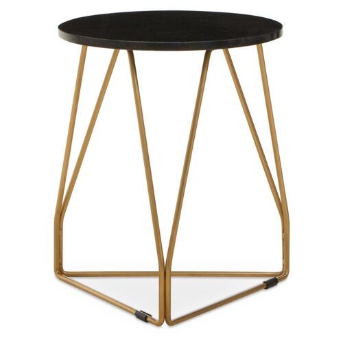 Corra Side Table with Sledge Base
