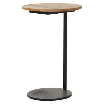 Corra Side Table with Wooden Marble Top 3