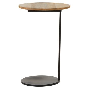 Corra Side Table with Wooden Marble Top 4