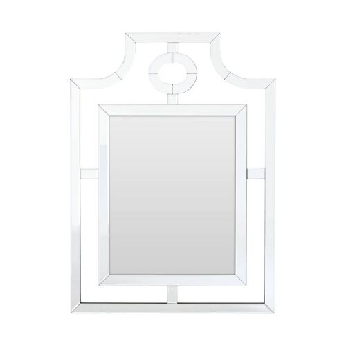 Cut Out Design Silver Wall Mirror