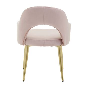 Dani Dusky Pink Velvet Dining Chair 8