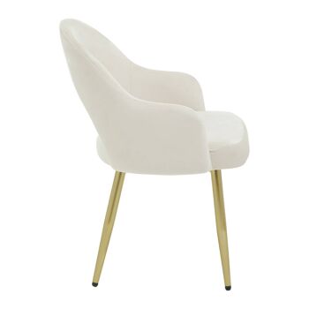 Dani Stone Velvet Dining Chair 3