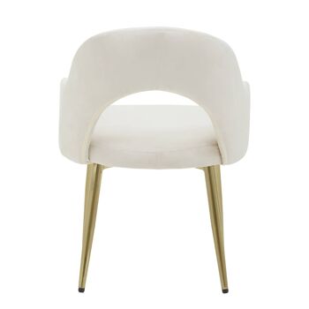 Dani Stone Velvet Dining Chair 4