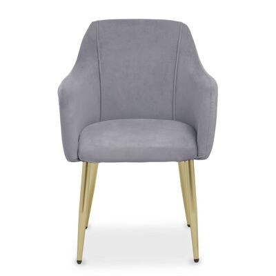 Darcy Grey Velvet Dining Chair