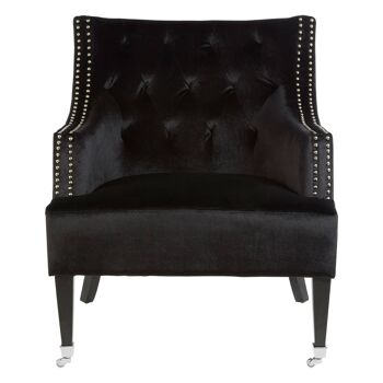 Darlington Black Velvet Chair 1