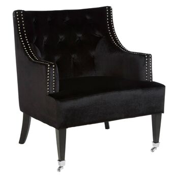 Darlington Black Velvet Chair 2