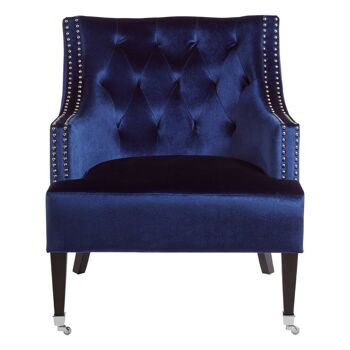 Darlington Blue Velvet Chair 1