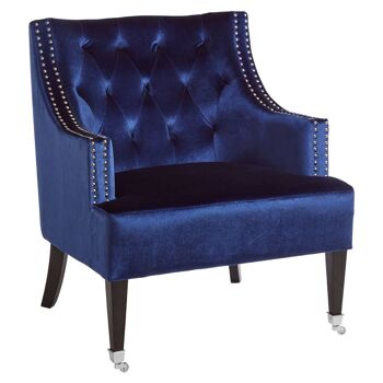 Darlington Blue Velvet Chair 2