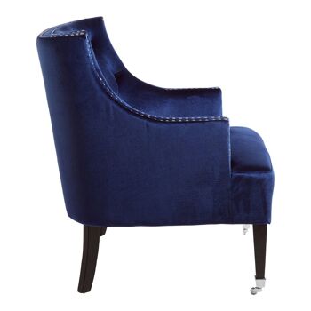 Darlington Blue Velvet Chair 3