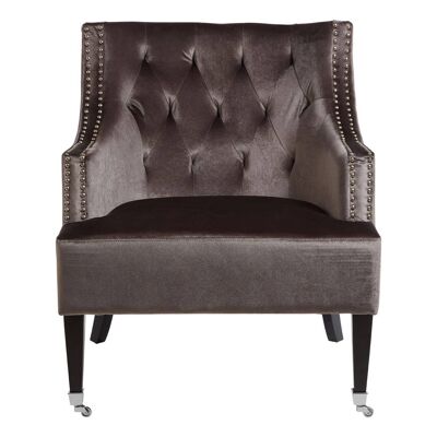 Darlington Grey Velvet Chair