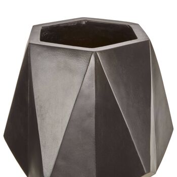 Darnell Black Multifaceted Planter - 62cm 4