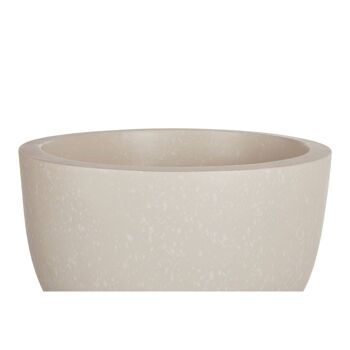 Darnell Small White Finish Rounded Planter 3
