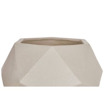 Darnell White Multifaceted Planter - 22cm 4