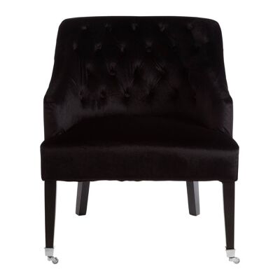 Darwin Black Velvet Chair