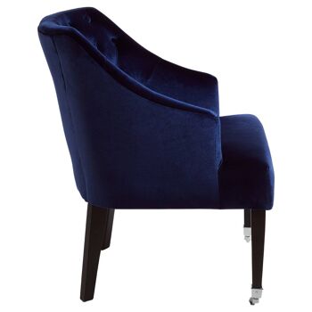 Darwin Blue Velvet Chair 3