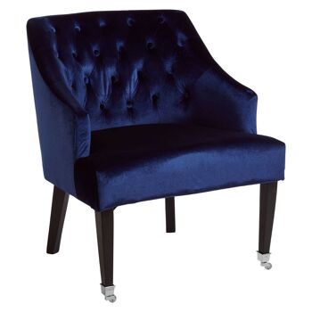 Darwin Blue Velvet Chair 6