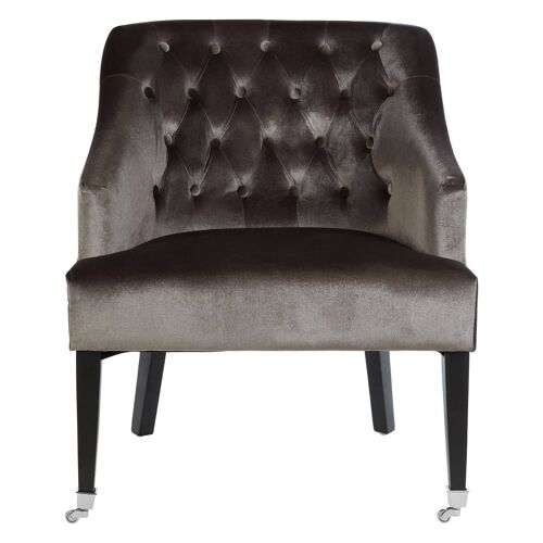 Darwin Grey Velvet Chair